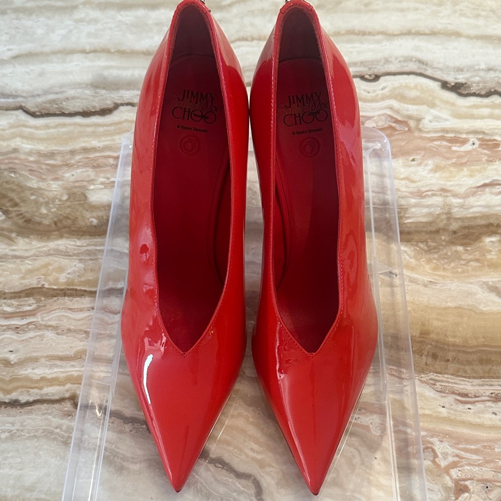 Jimmy Choo X Sailor Moon Red Patent Pumps